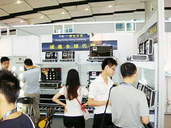 Shenzhen EnYUDA Technology LED demo case products in Guangzhou International Lighting Exhibition favored